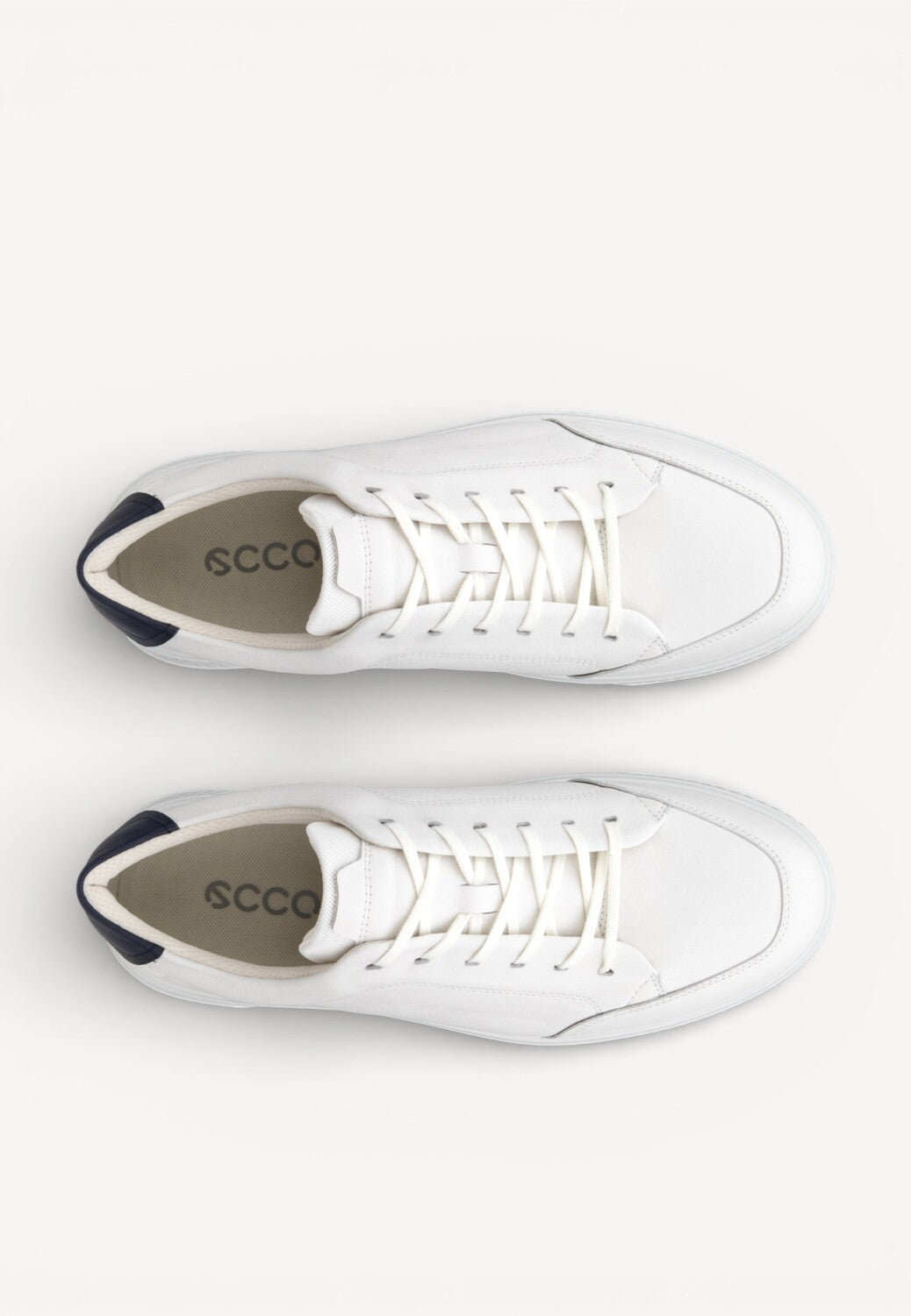 Heren veterschoenen-Wit leer