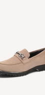 DAMES INSTAPSCHOENEN-Beige suède/nubuck