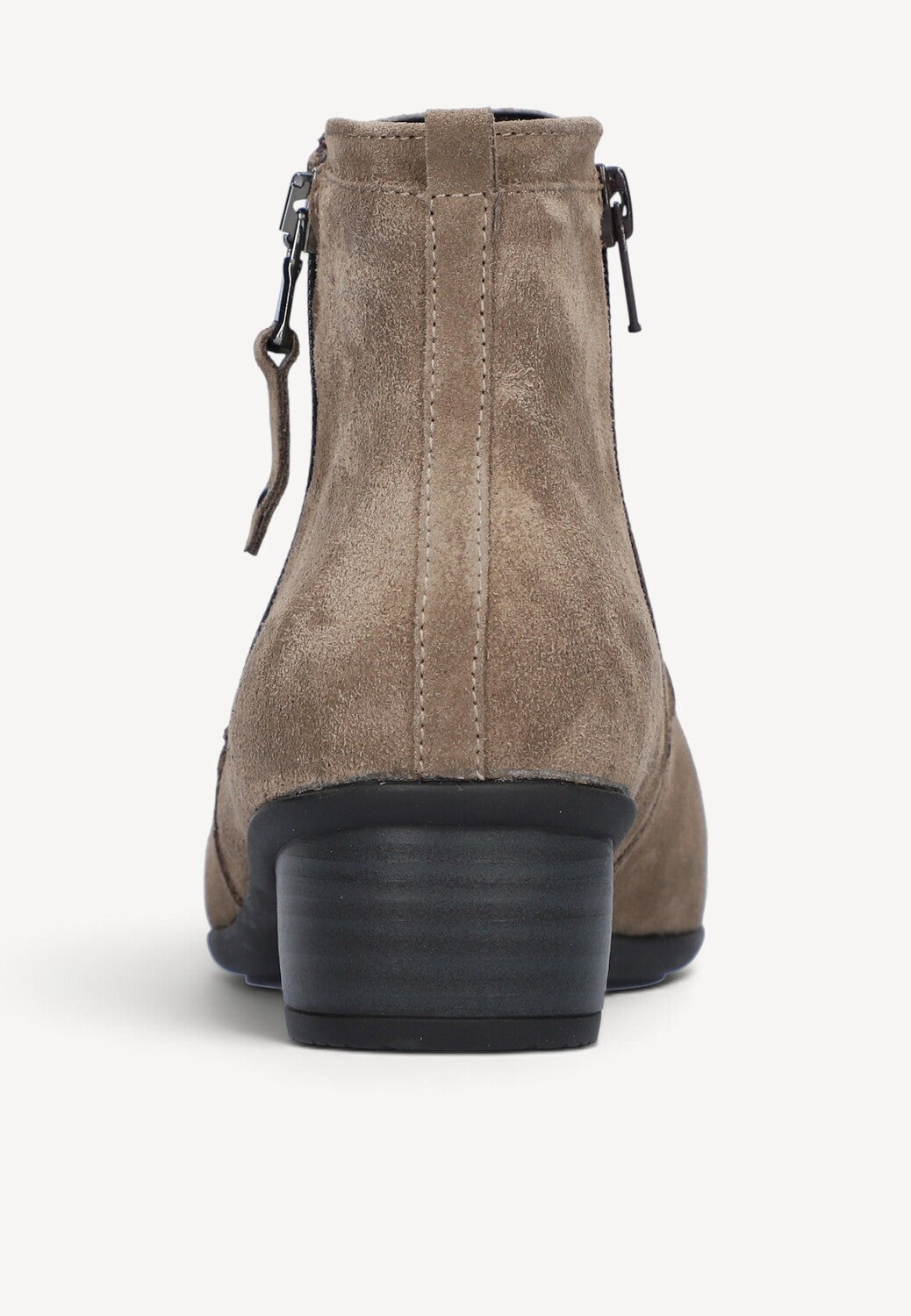 DAMES BOOTS+KORT LAARS-Beige suède/nubuck