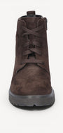 DAMES BOOTS+KORT LAARS-Bruin suède