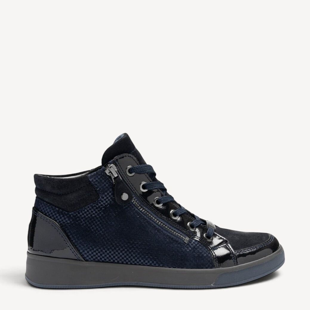 DAMES SPORTIEVE VETERSCHO-Blauw suède/nubuck