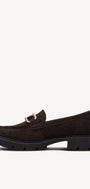 DAMES INSTAPSCHOENEN-Bruin suède