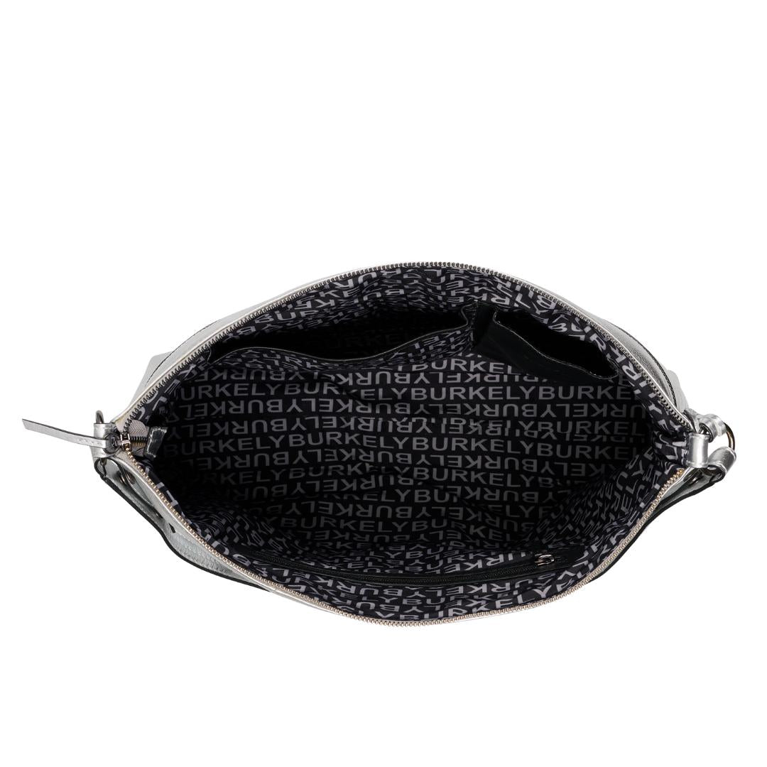 Handtassen-Zilver leer