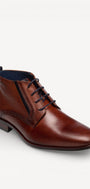 Heren boots-Bruin leer