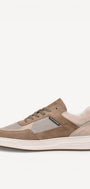 Heren veterschoenen-Bruin combi kleur