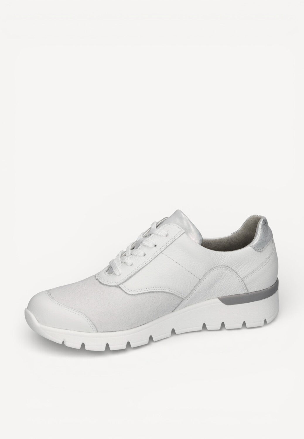 DAMES SPORTIEVE VETERSCHO-Wit leer