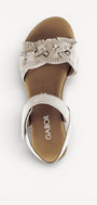 DAMES OPEN SCHOENEN-Beige suède/nubuck
