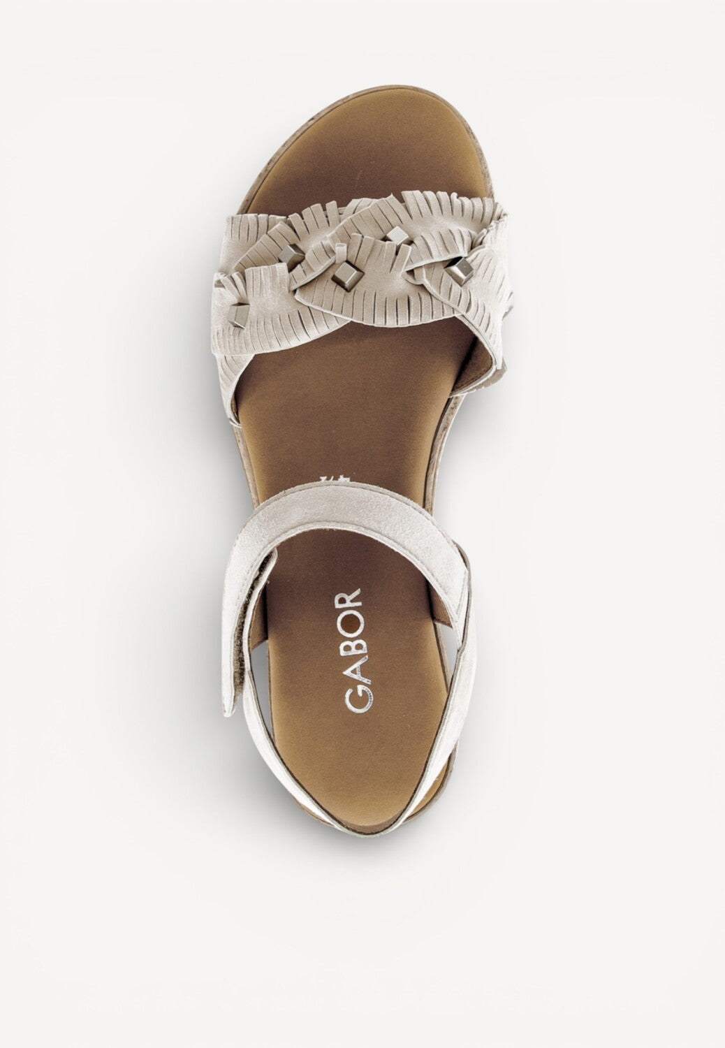 DAMES OPEN SCHOENEN-Beige suède/nubuck