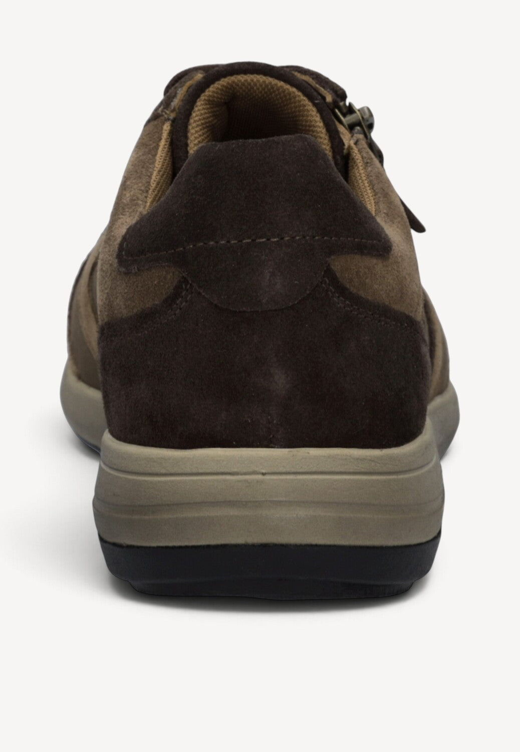 Heren veterschoenen-Bruin combi kleur