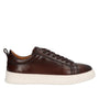 Heren veterschoenen-Bruin leer