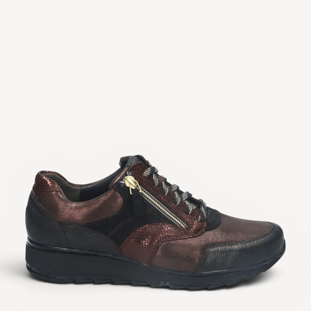 DAMES SPORTIEVE VETERSCHO-Bruin combi kleur
