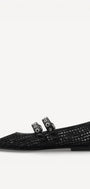 DAMES INSTAPSCHOENEN-Zwart leer