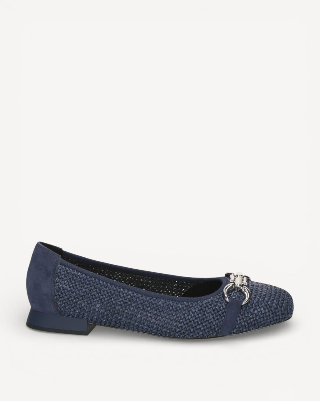 BALLERINAS + PUMPS-Blauw leer