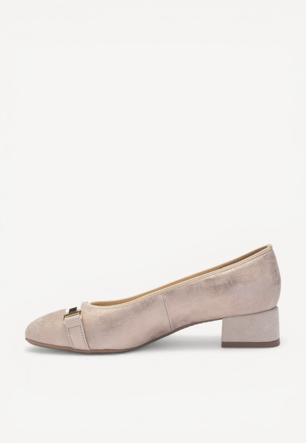 BALLERINAS + PUMPS-Beige leer