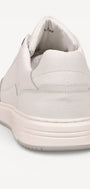 Heren veterschoenen-Wit leer