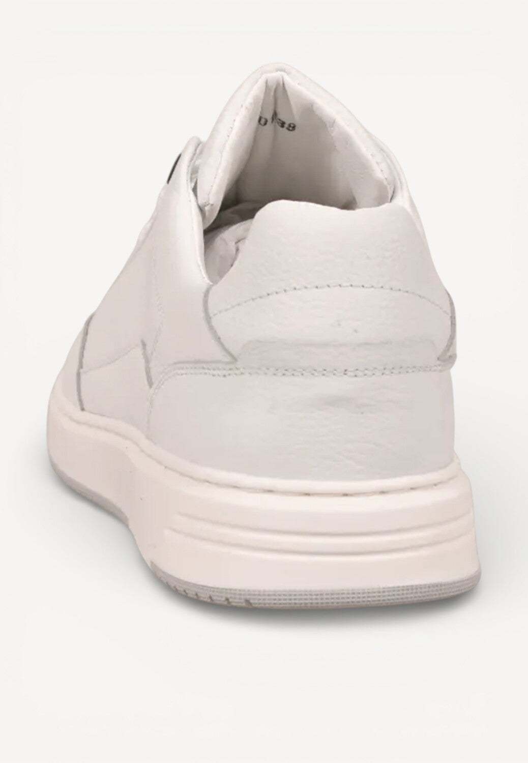 Heren veterschoenen-Wit leer