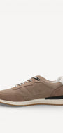 Heren veterschoenen-Beige suède/nubuck