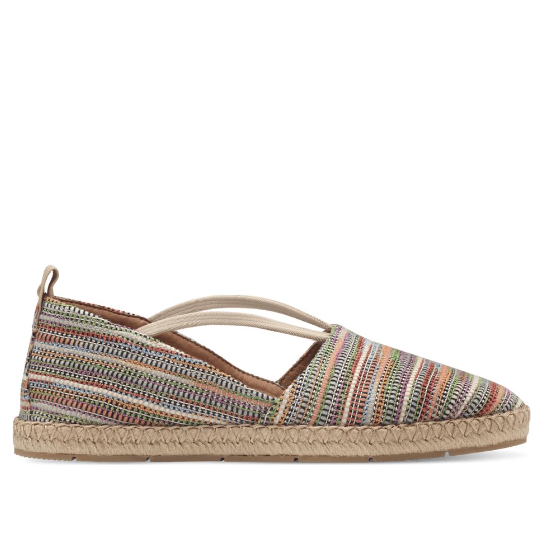 DAMES INSTAPSCHOENEN-Beige combi kleur