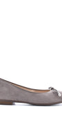 BALLERINAS + PUMPS-Beige suède/nubuck