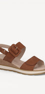 DAMES OPEN SCHOENEN-Bruin suède