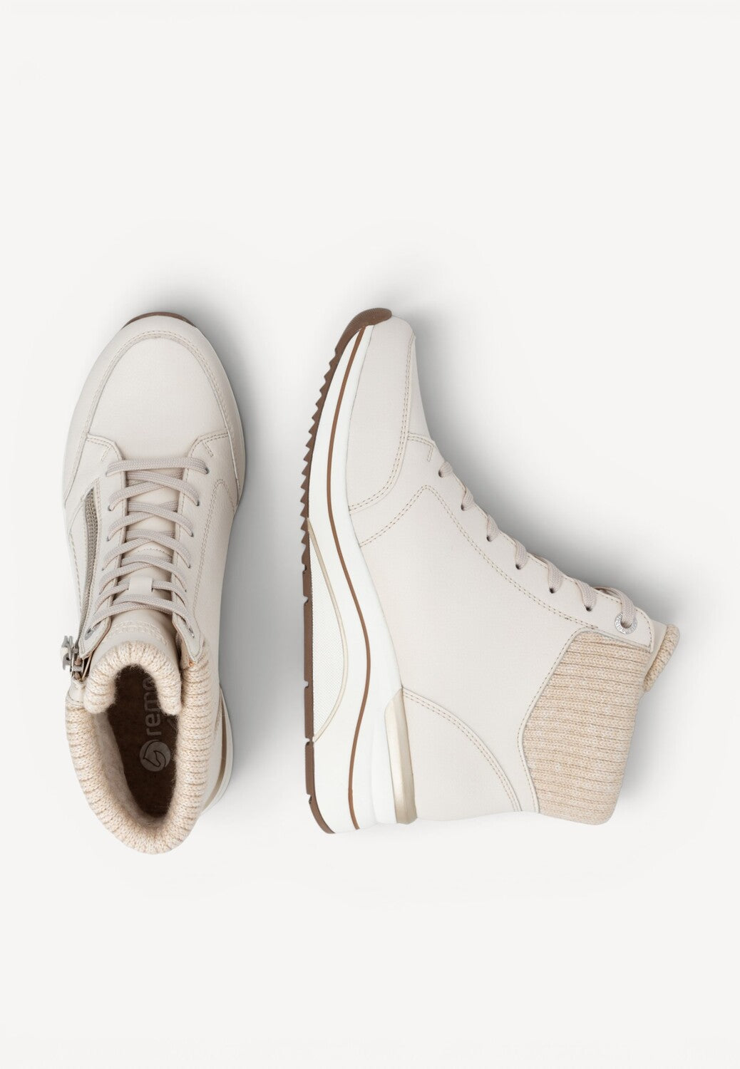 DAMES SPORTIEVE VETERSCHO-Beige leer