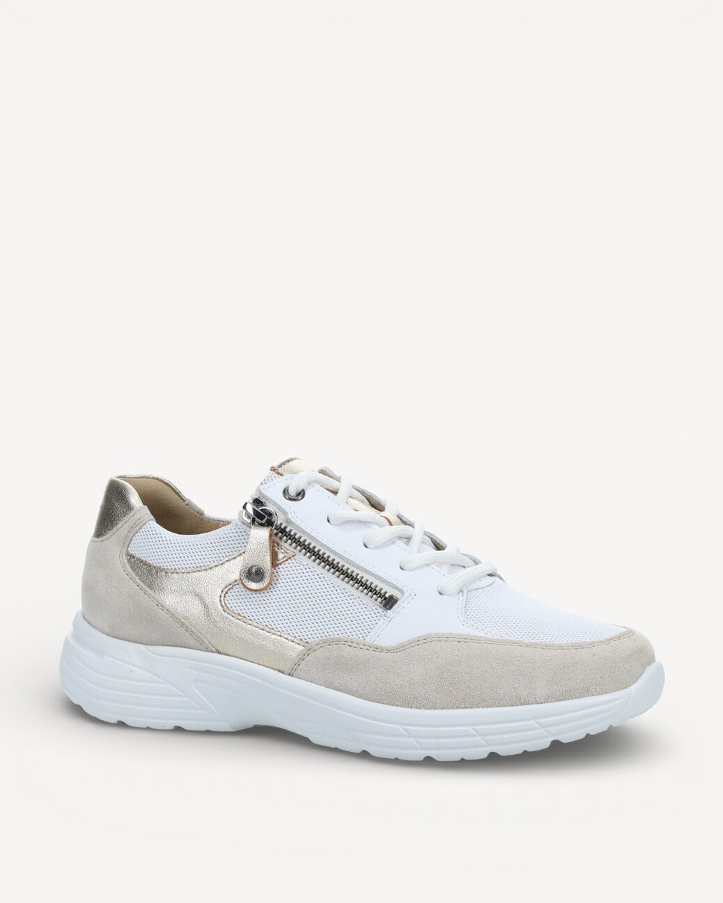 DAMES SPORTIEVE VETERSCHO-Beige suède/nubuck