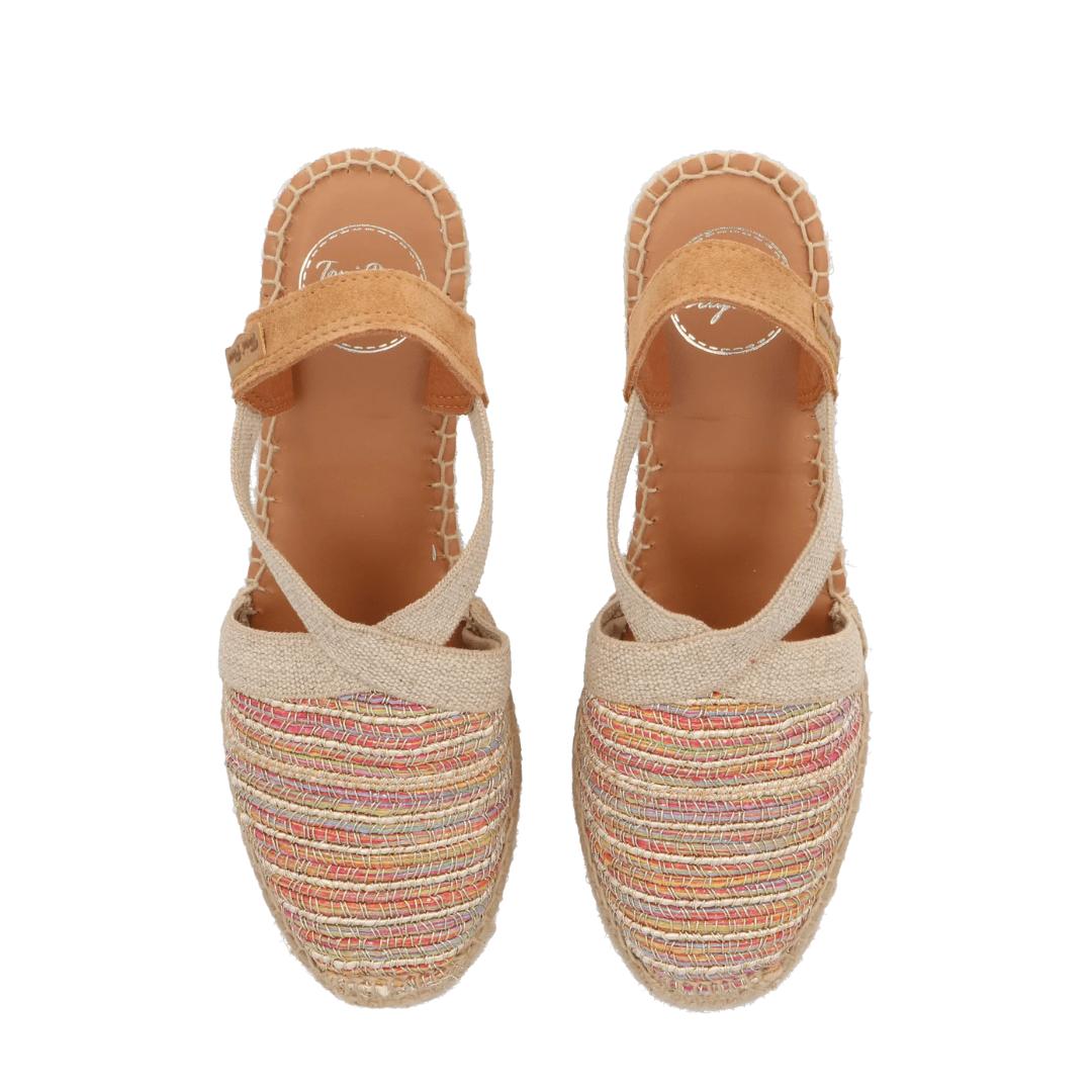 MUIL +SLINGBACK-Rood combi kleur