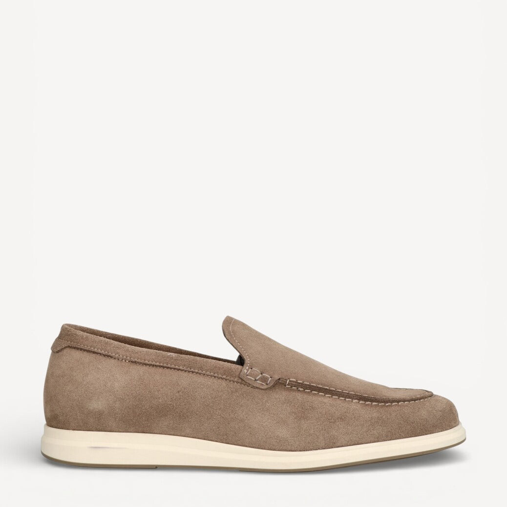 Heren instapper-Beige suède/nubuck