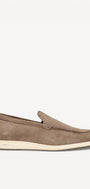 Heren instapper-Beige suède/nubuck