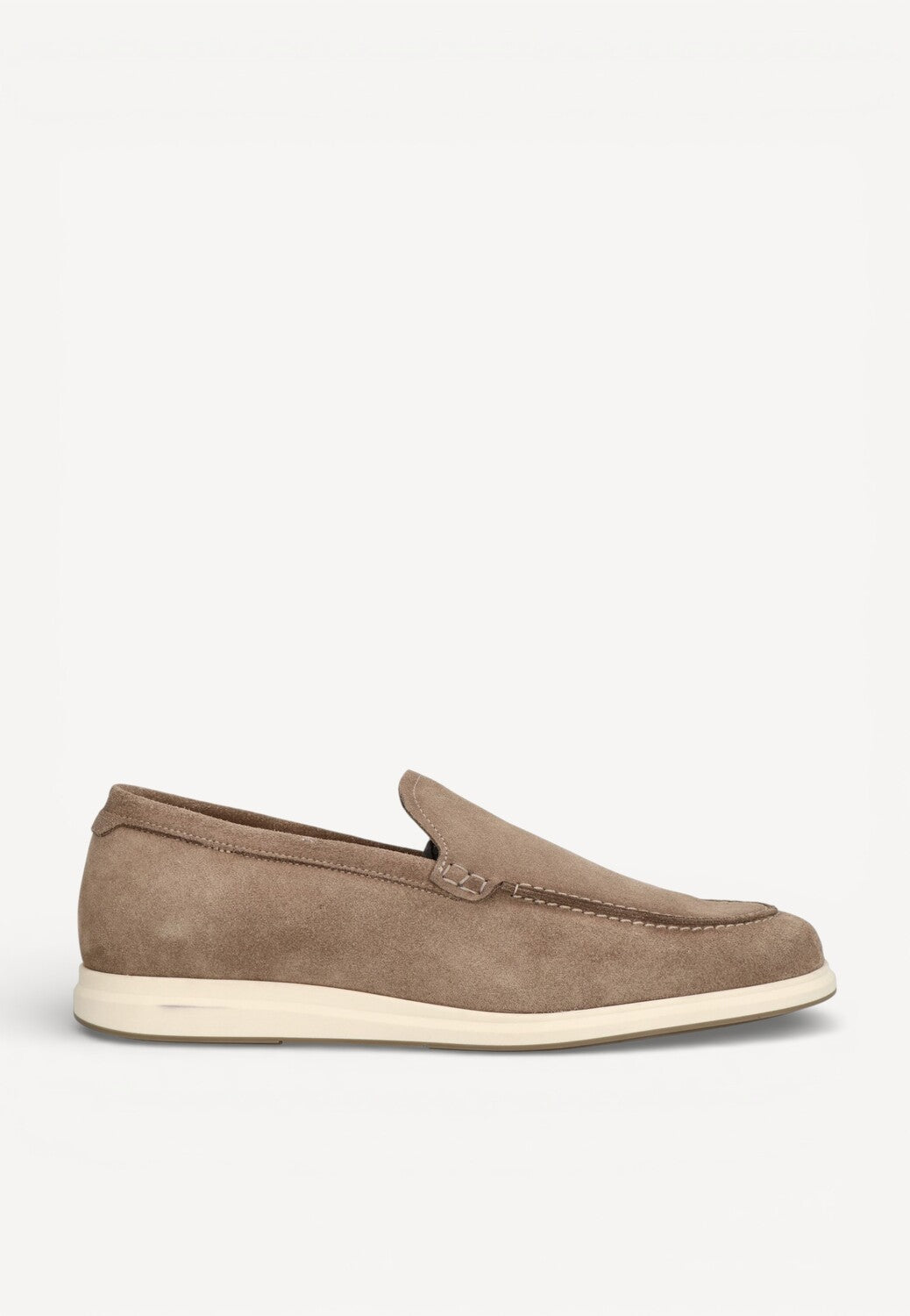 Heren instapper-Beige suède/nubuck