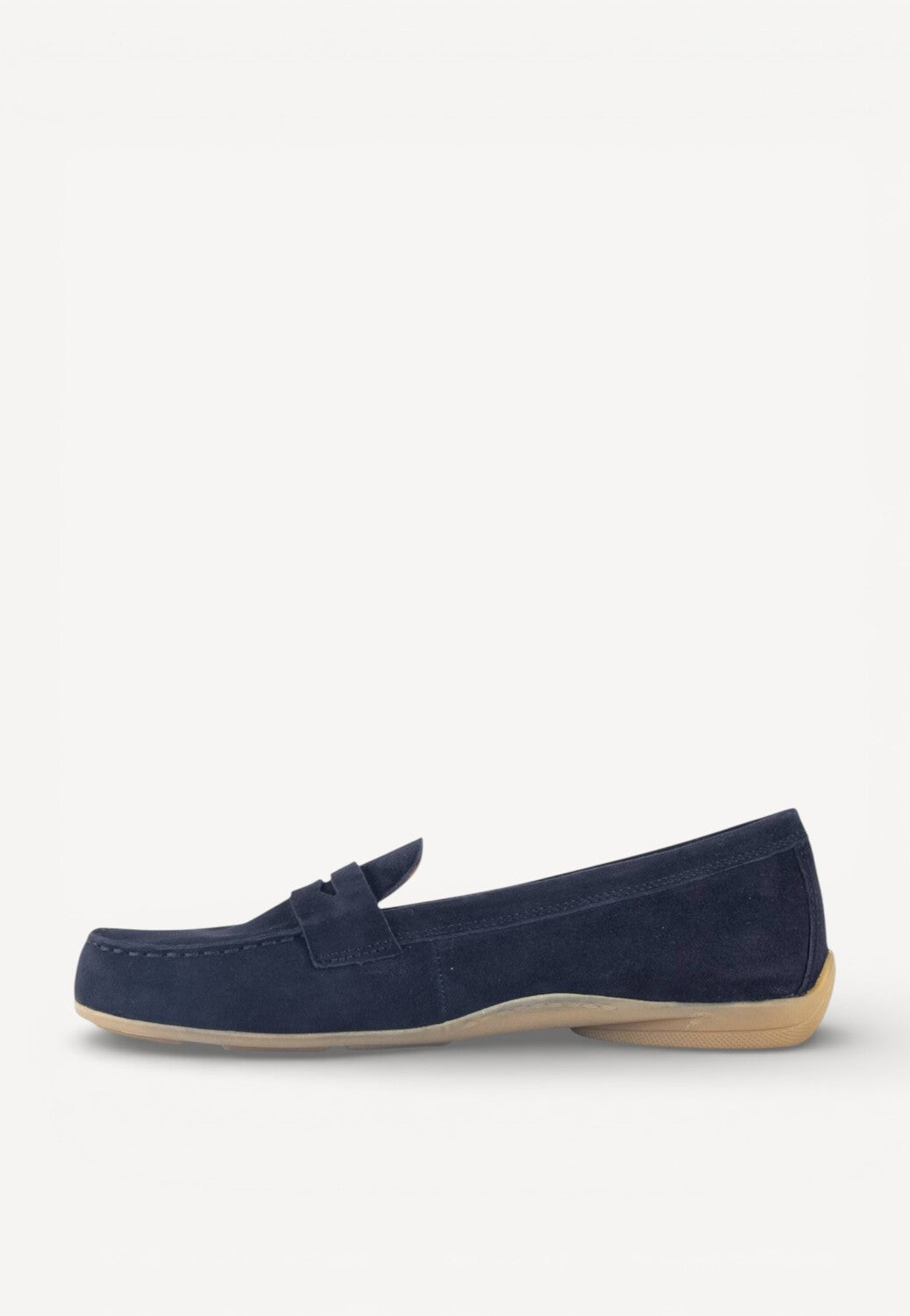 DAMES INSTAPSCHOENEN-Blauw suède/nubuck
