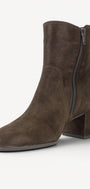 DAMES BOOTS+KORT LAARS-Bruin suède