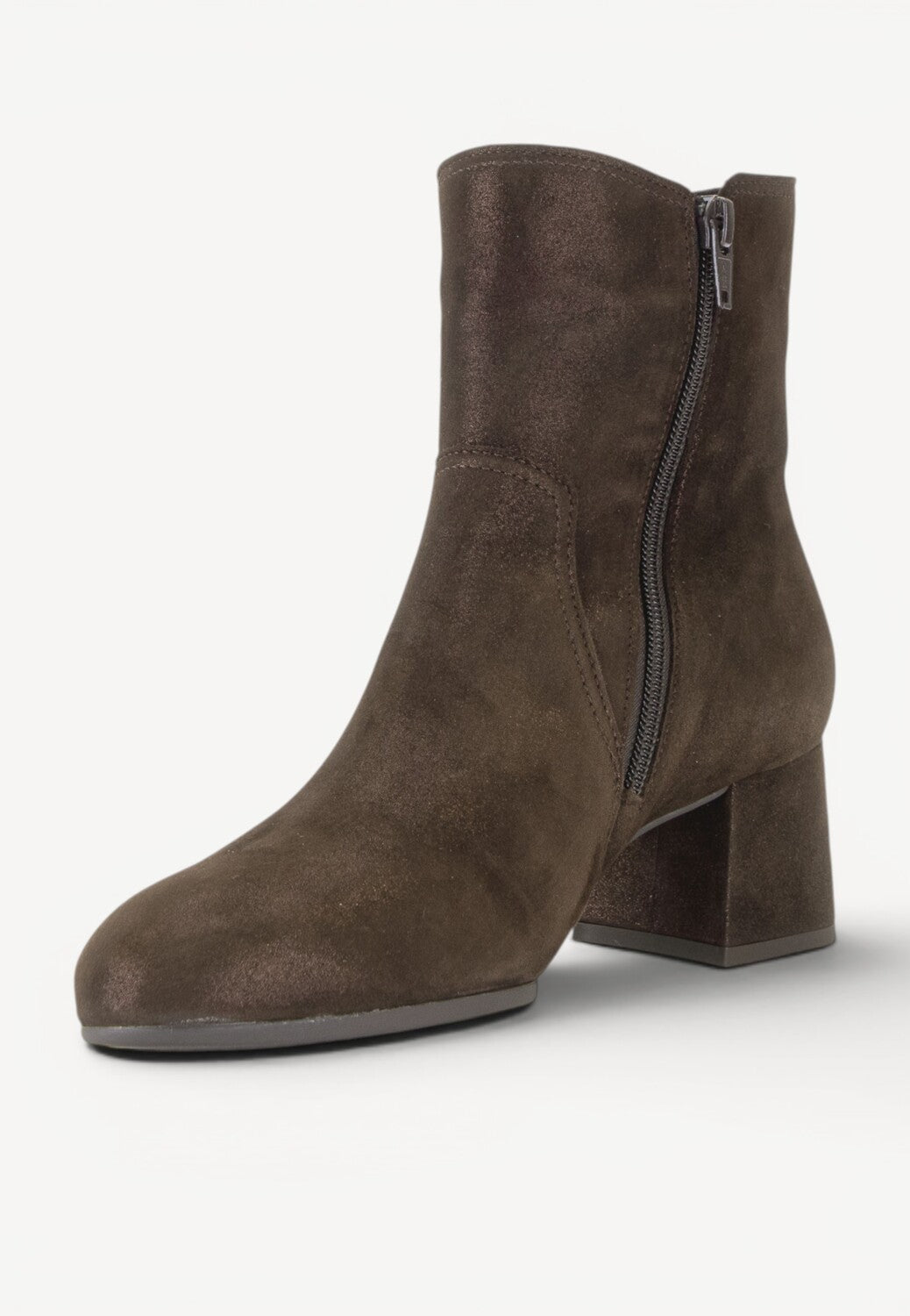 DAMES BOOTS+KORT LAARS-Bruin suède