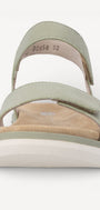 DAMES OPEN SCHOENEN-Groen suède/nubuck