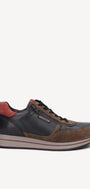 Heren veterschoenen-Groen combi kleur