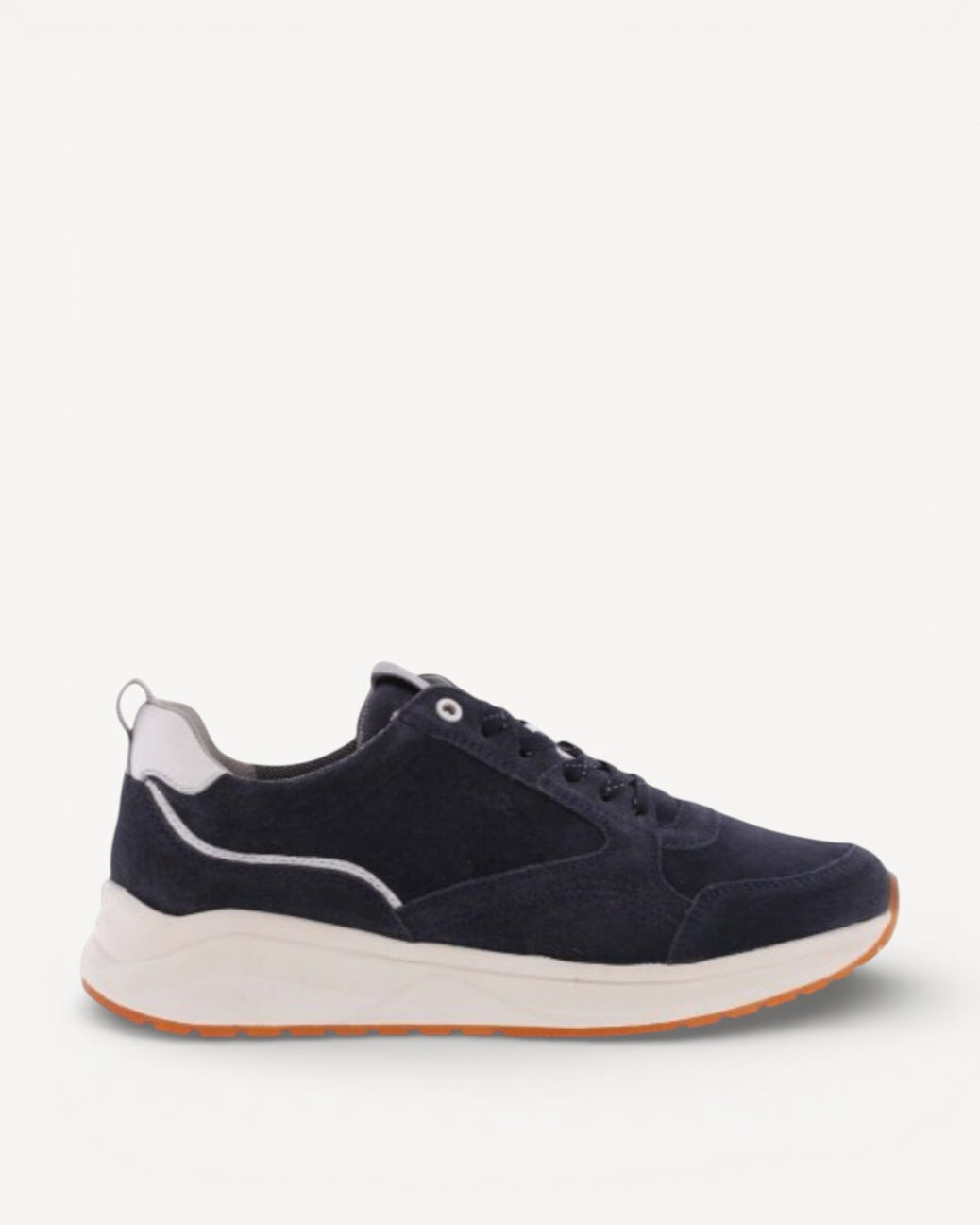 Heren veterschoenen-Blauw suède/nubuck