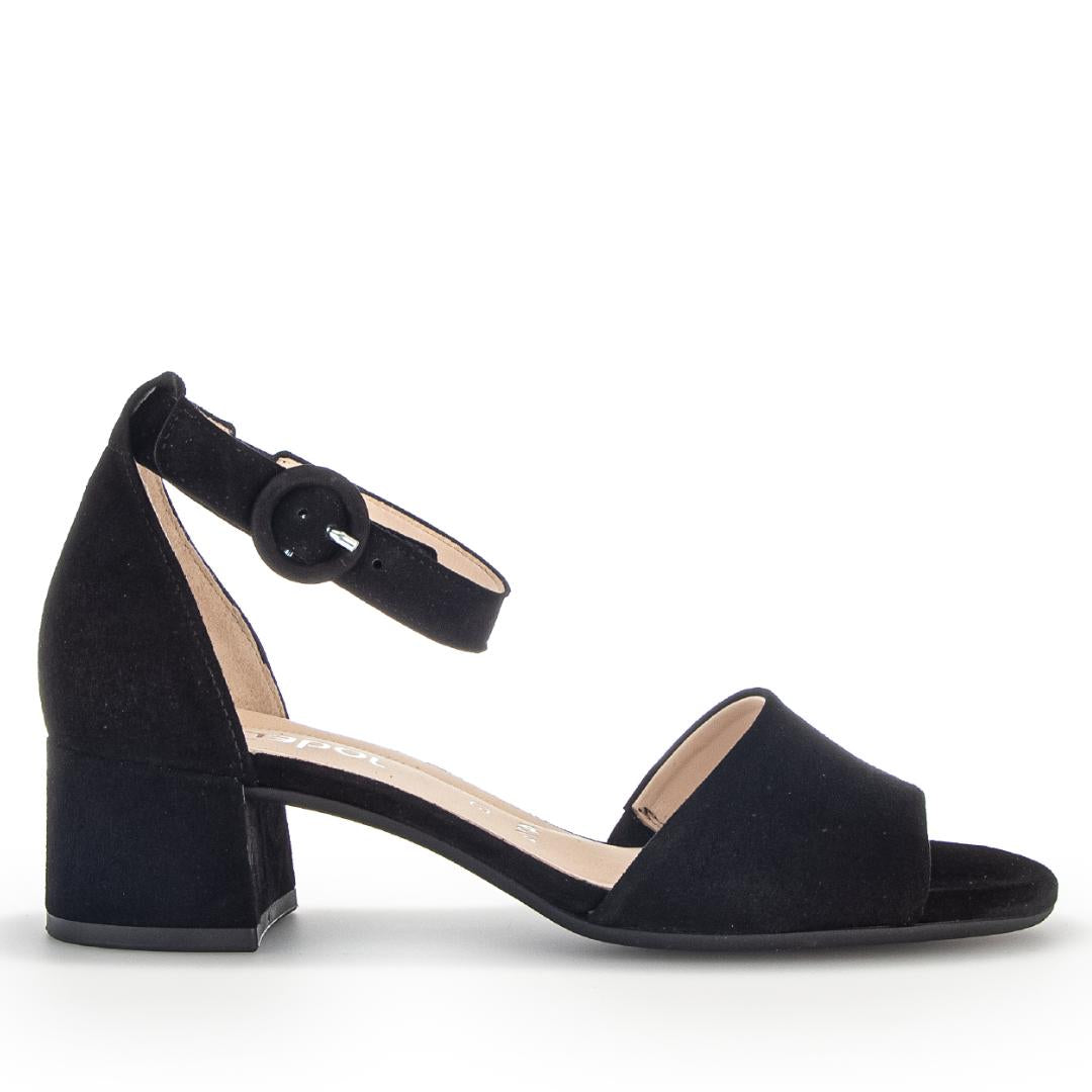 DAMES OPEN SCHOENEN-Zwart suède