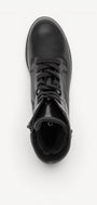 DAMES BOOTS+KORT LAARS-Zwart leer