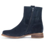 DAMES BOOTS+KORT LAARS-Blauw suède/nubuck