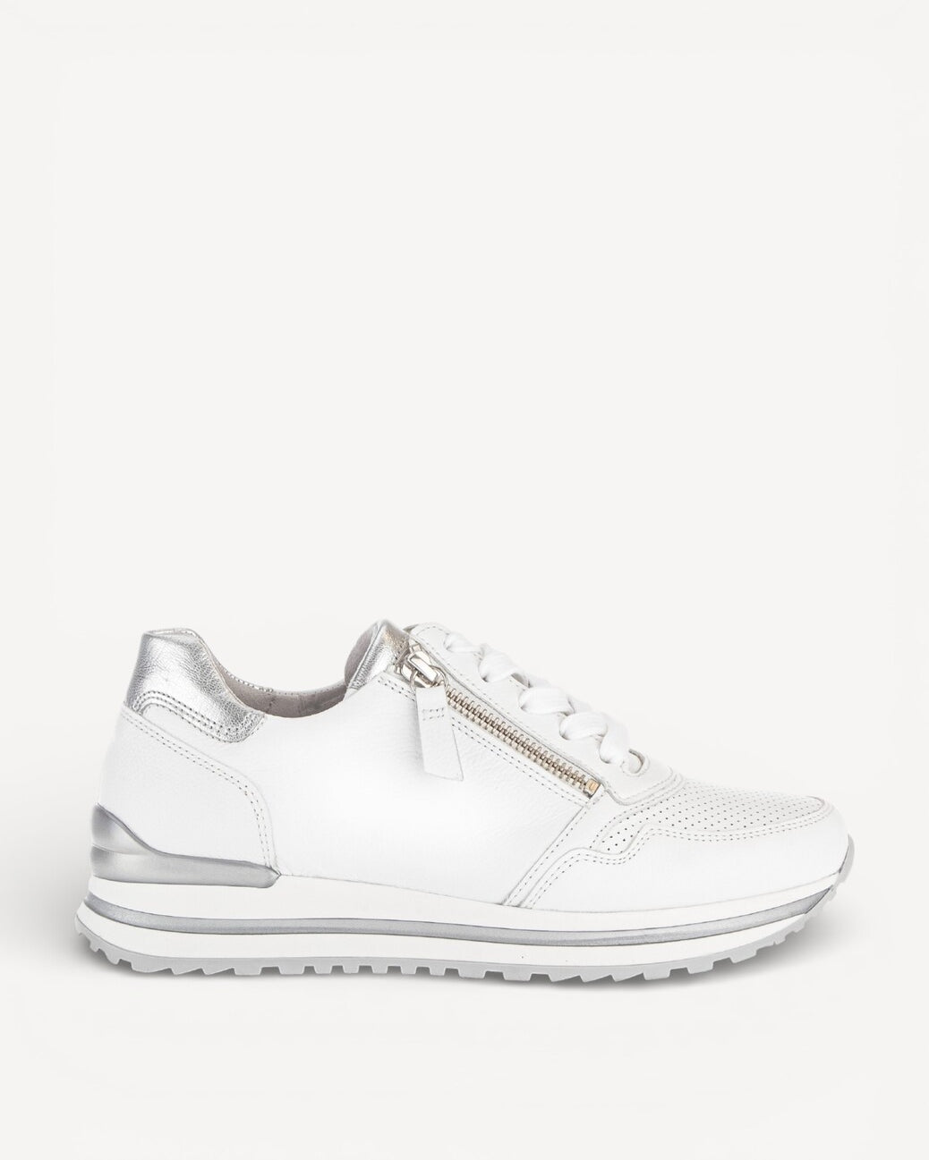 DAMES SPORTIEVE VETERSCHO-Wit leer