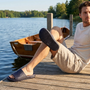 HE SLIPPER/SAND-Blauw diversen