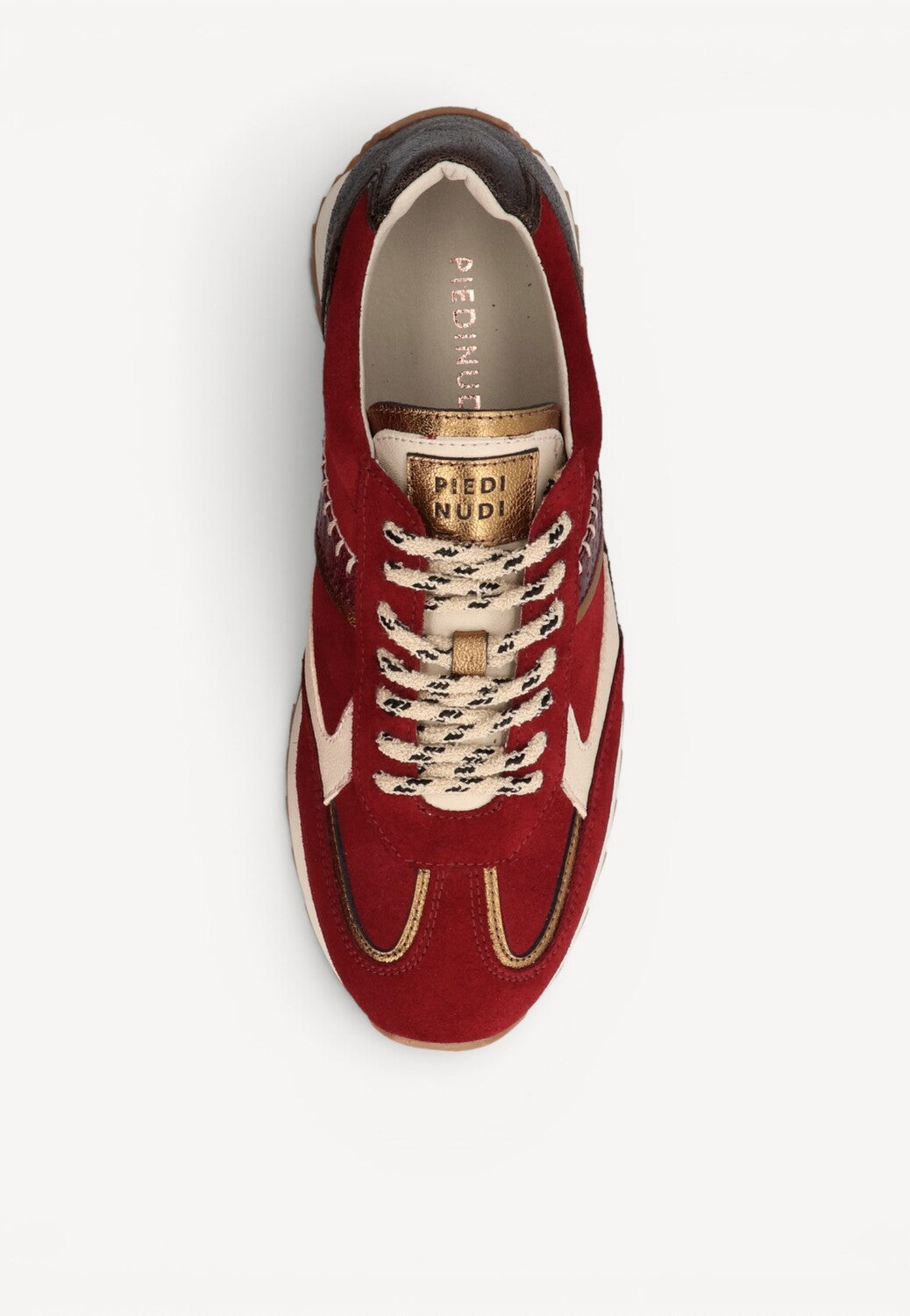 DAMES SPORTIEVE VETERSCHO-Rood suède/nubuck