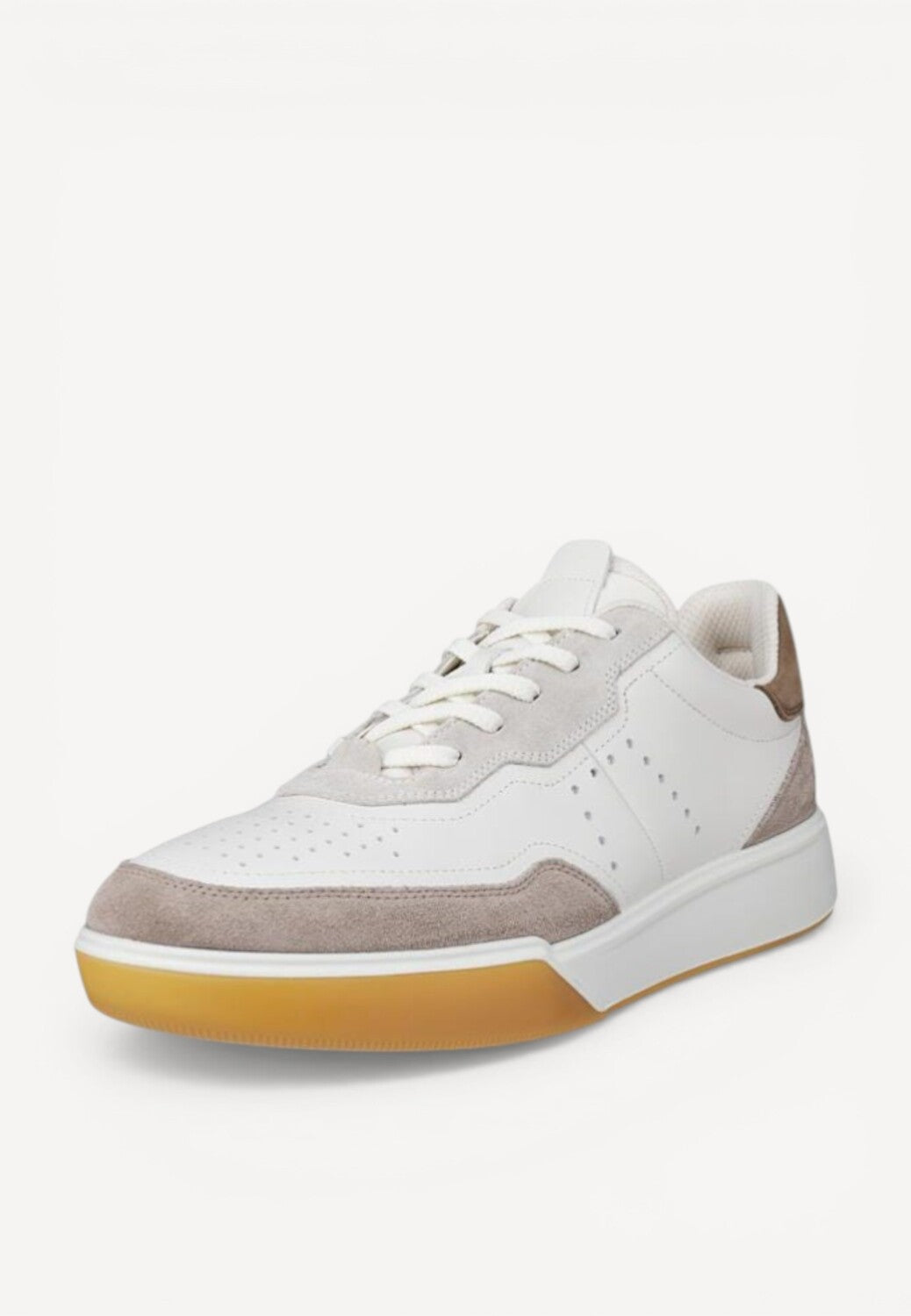 Heren veterschoenen-Beige combi kleur