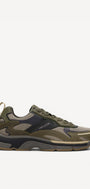 Heren veterschoenen-Bruin combi kleur