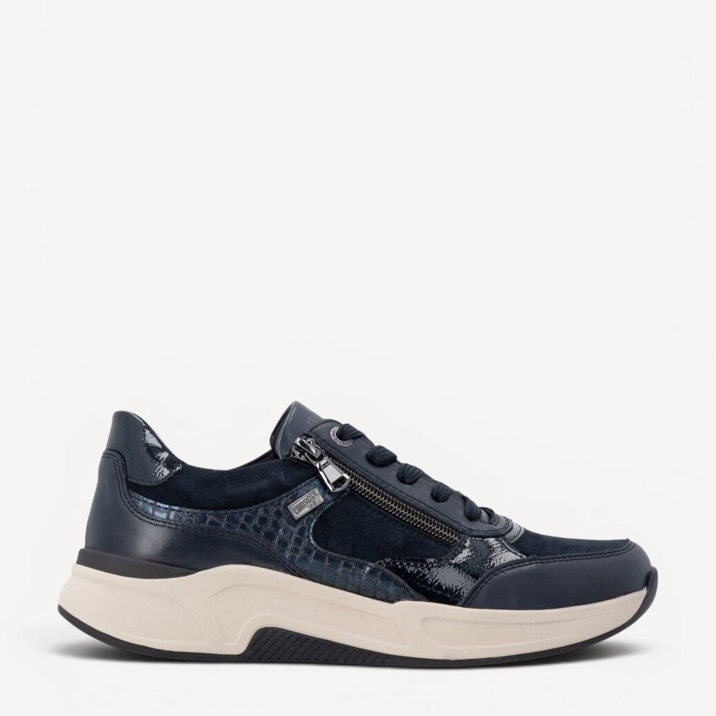DAMES SPORTIEVE VETERSCHO-Blauw leer