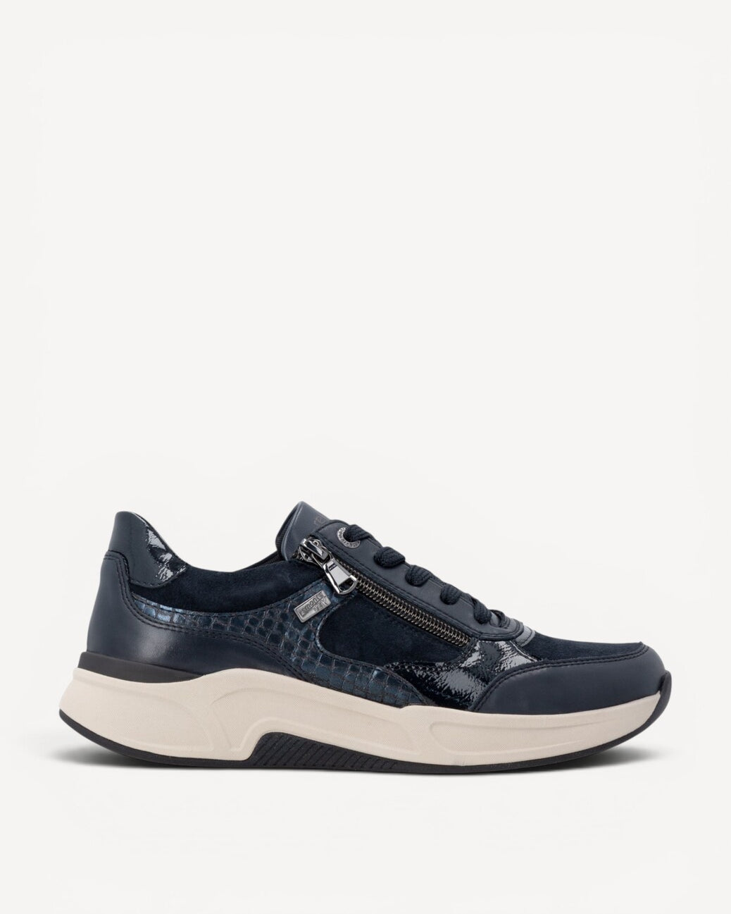 DAMES SPORTIEVE VETERSCHO-Blauw leer
