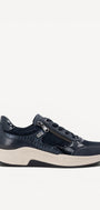 DAMES SPORTIEVE VETERSCHO-Blauw leer
