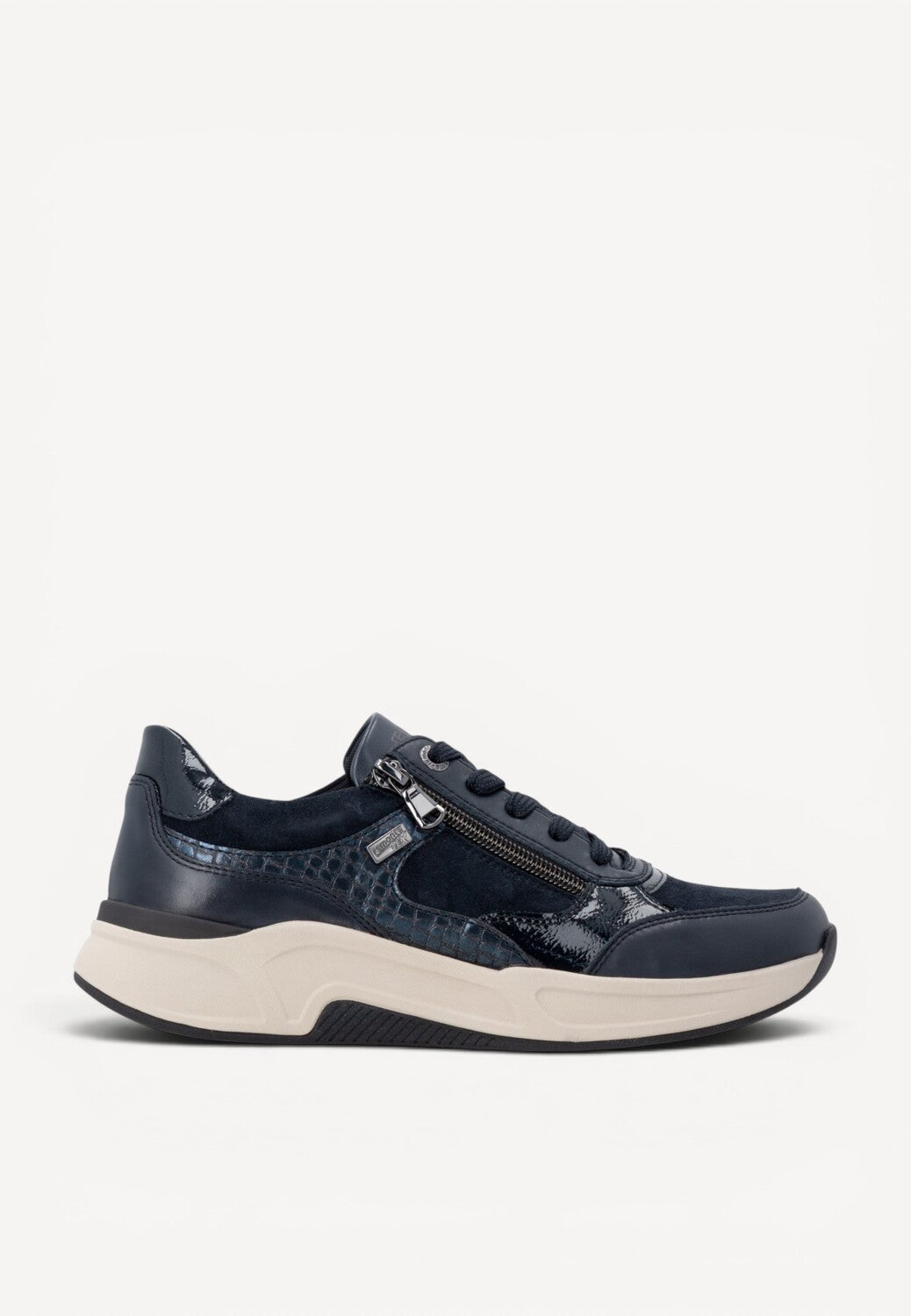 DAMES SPORTIEVE VETERSCHO-Blauw leer