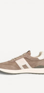 Heren veterschoenen-Beige combi kleur