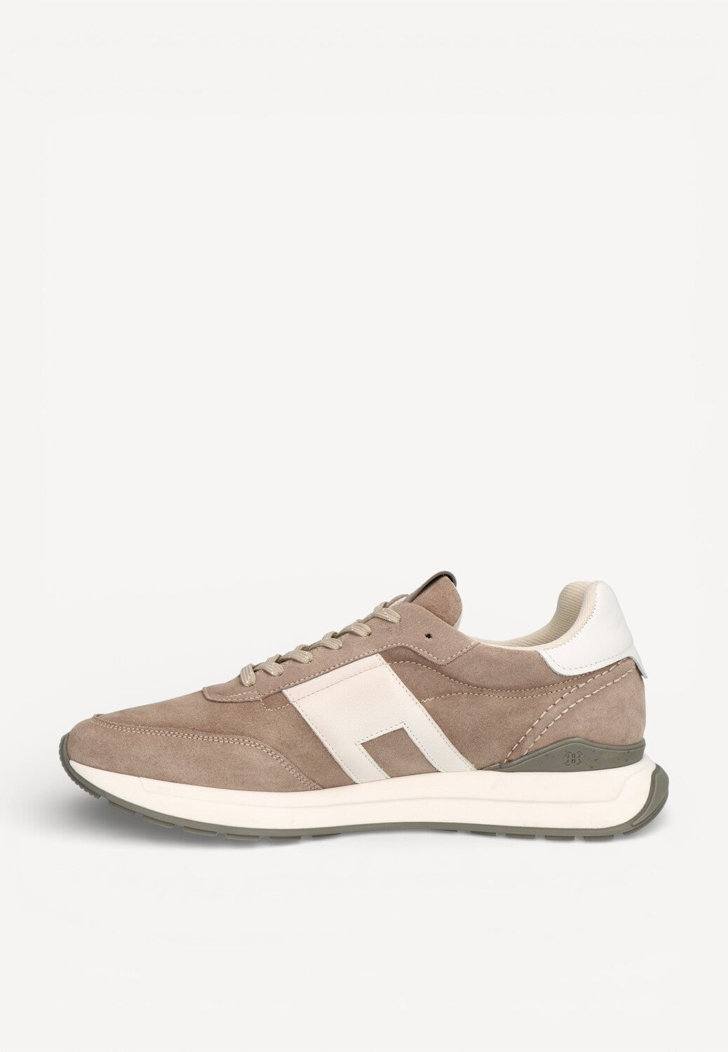 Heren veterschoenen-Beige combi kleur
